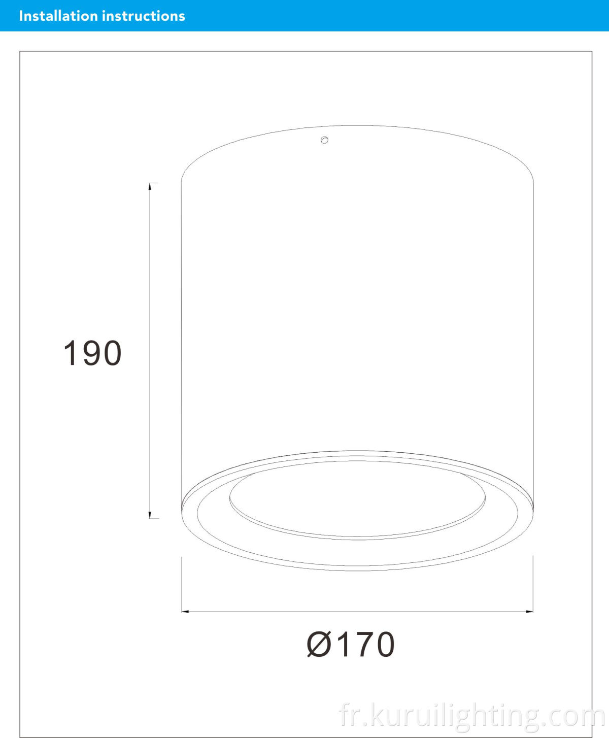 Surface Mounted Downlight